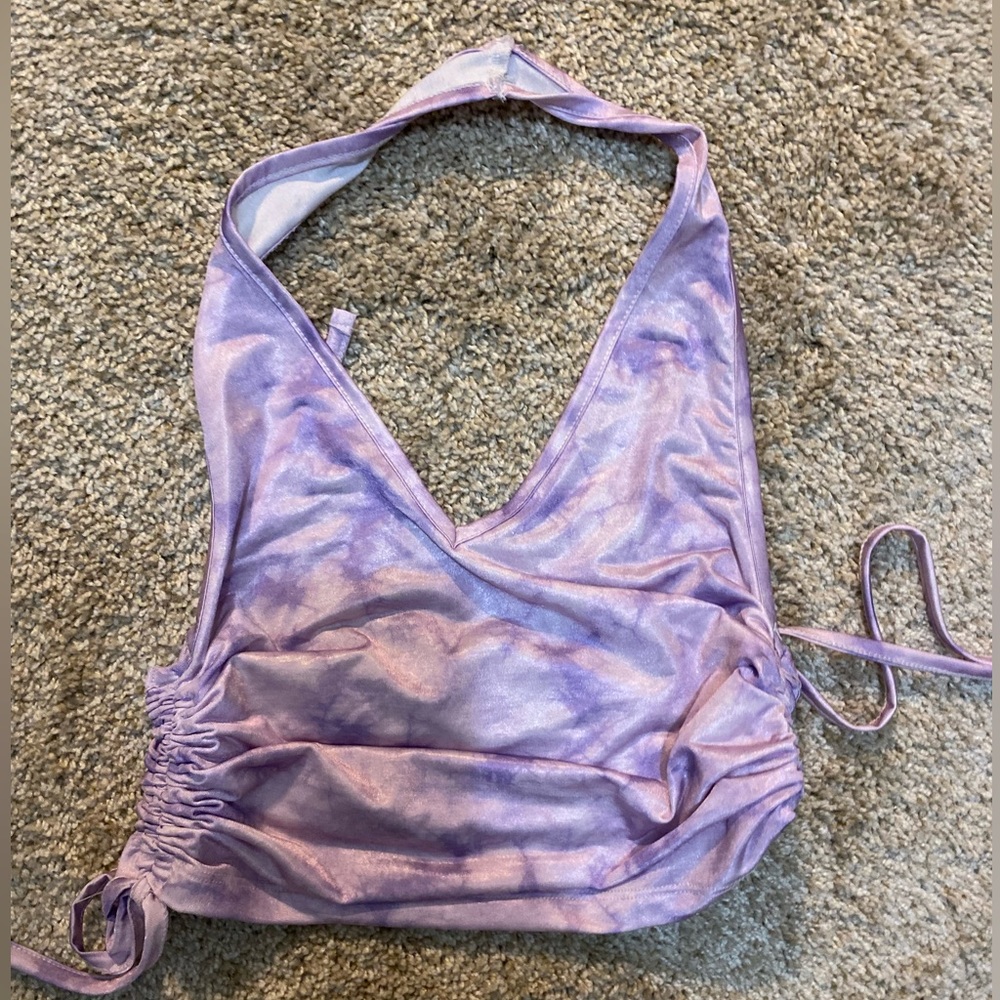 Purple crop top